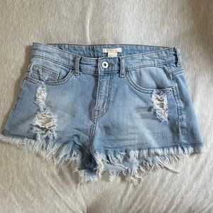 Distressed Jean Shorts